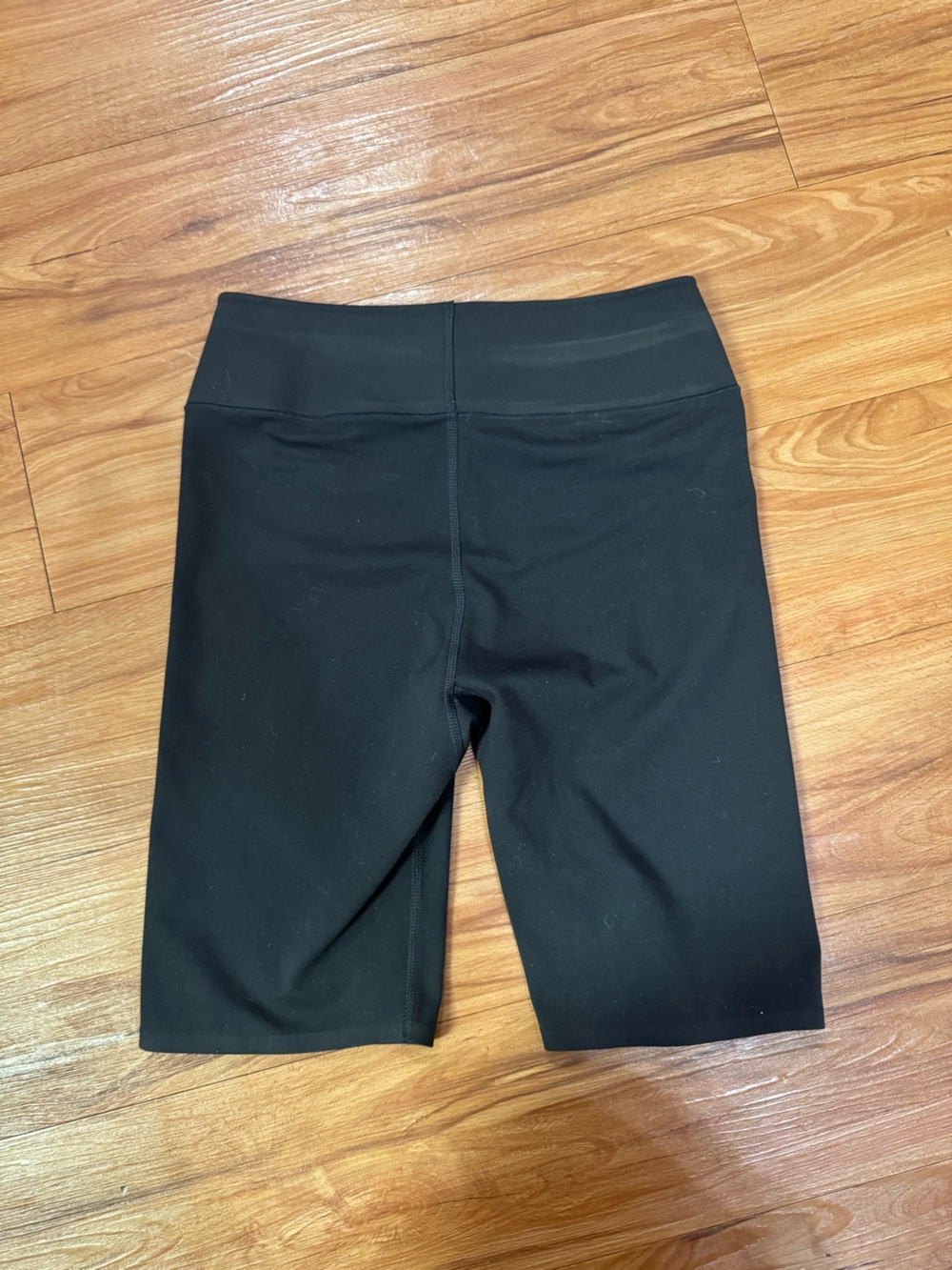 Black High-Rise Biker Shorts